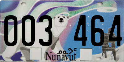 NU license plate 003464