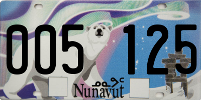 NU license plate 005125