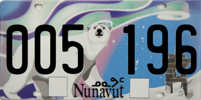 NU license plate 005196
