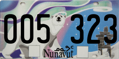 NU license plate 005323