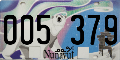 NU license plate 005379