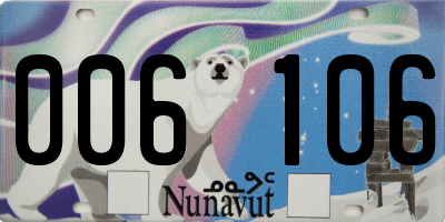 NU license plate 006106