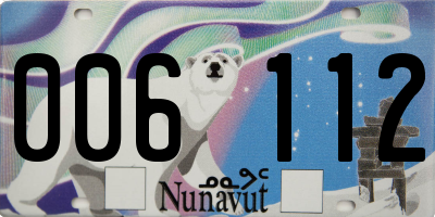 NU license plate 006112