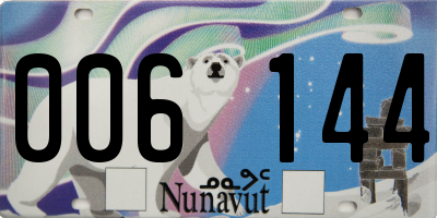 NU license plate 006144
