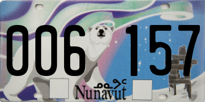NU license plate 006157