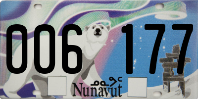 NU license plate 006177