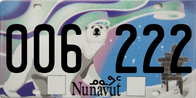 NU license plate 006222