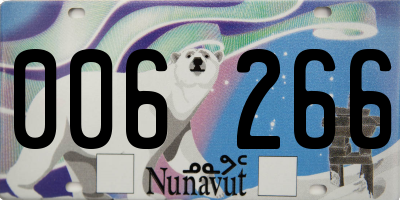 NU license plate 006266