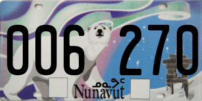 NU license plate 006270
