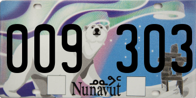 NU license plate 009303