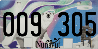 NU license plate 009305