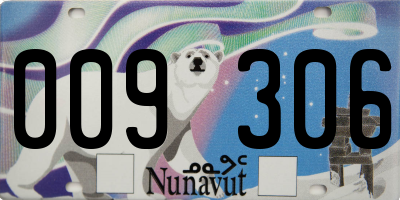 NU license plate 009306