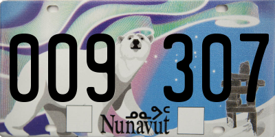 NU license plate 009307