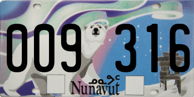 NU license plate 009316