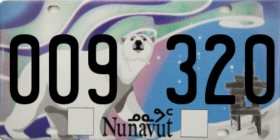 NU license plate 009320