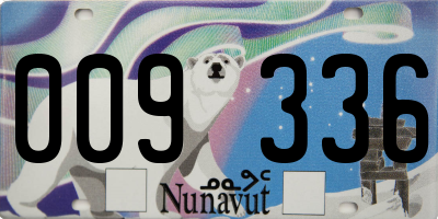 NU license plate 009336