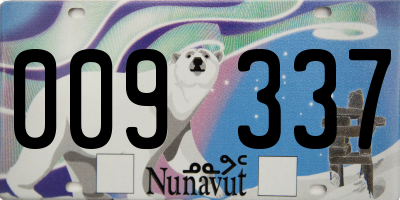 NU license plate 009337