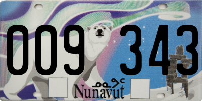 NU license plate 009343