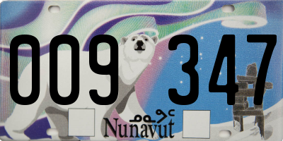 NU license plate 009347