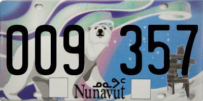 NU license plate 009357