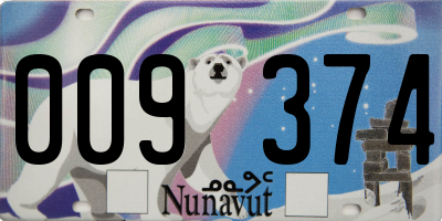 NU license plate 009374