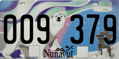 NU license plate 009379