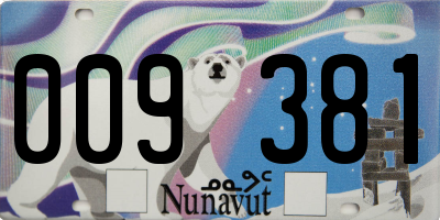 NU license plate 009381