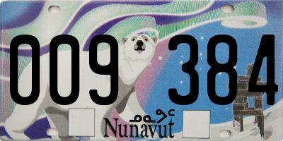 NU license plate 009384