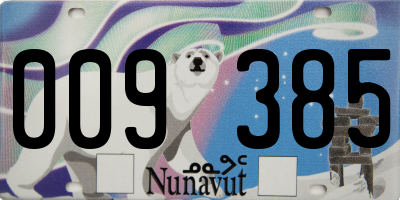 NU license plate 009385