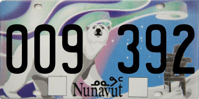 NU license plate 009392