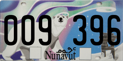 NU license plate 009396