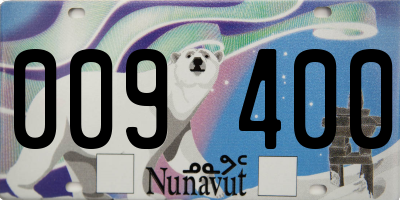 NU license plate 009400