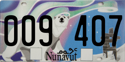 NU license plate 009407