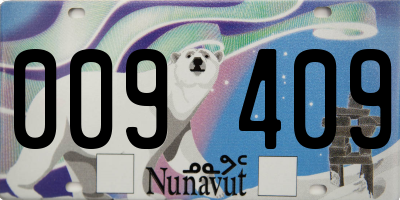 NU license plate 009409