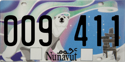 NU license plate 009411