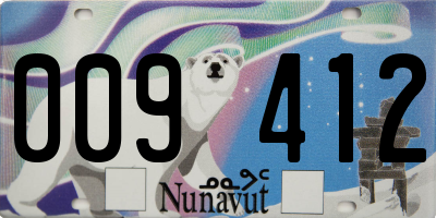 NU license plate 009412