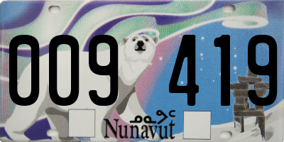 NU license plate 009419