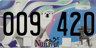 NU license plate 009420