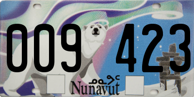 NU license plate 009423