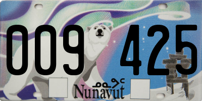 NU license plate 009425