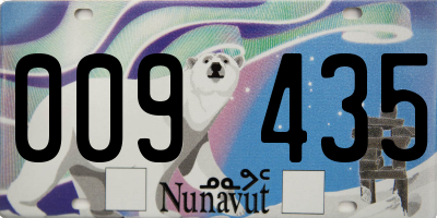 NU license plate 009435