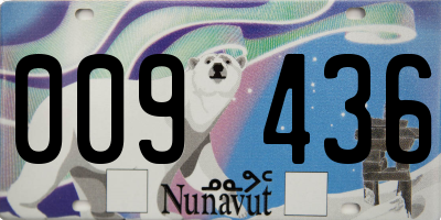 NU license plate 009436