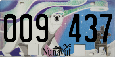 NU license plate 009437