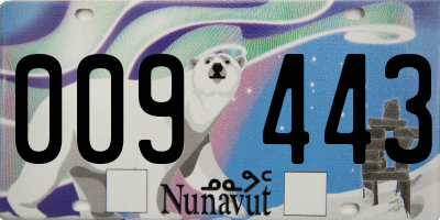 NU license plate 009443