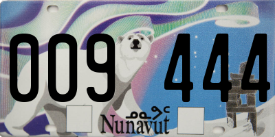 NU license plate 009444