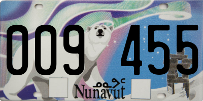 NU license plate 009455