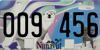 NU license plate 009456