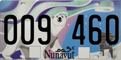 NU license plate 009460