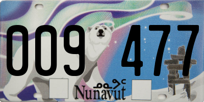 NU license plate 009477