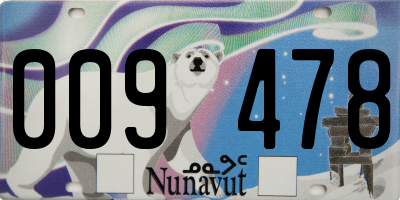 NU license plate 009478